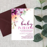 Bébé Floral Violet Chute Dans Le Baby shower Fleur