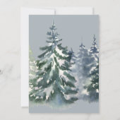 Invitation Bébé forestier Il fait froid à l’extérieur du Baby (Dos)