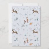 Invitation Bébé froid dehors bleu poussiéreux Bébé Garçon Dou (Dos)