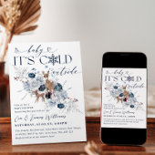 Invitation Bébé froid en dehors du Baby shower de cerfs flora