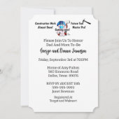 Invitation Bébé garçon charpentier  (Devant)