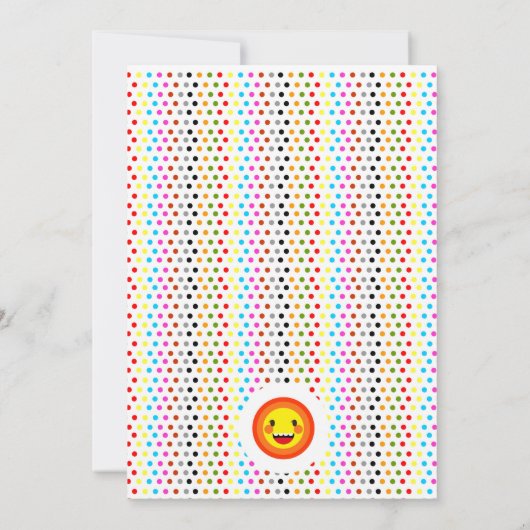 Invitation Bébé garçon deuxième anniversaire fête d'Halloween (Dos)