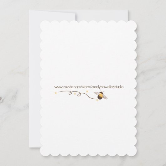 Invitation bébé garçon douche (Dos)