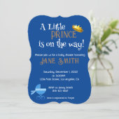 Invitation bébé garçon douche (Debout devant)