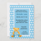 Invitation bébé garçon douche (Devant)