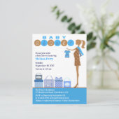 Invitation bébé garçon douche (Debout devant)