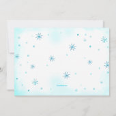 Invitation bébé garçon douche d'hiver (Dos)