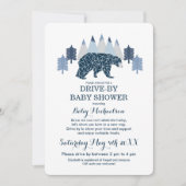 Invitation Bébé Garçon moderne Bear Drive Par Baby shower (Devant)