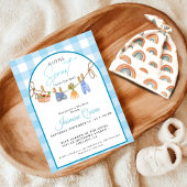 Invitation Bébé garçon né dans la région petite pousse