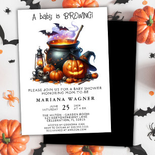 Invitation Bébé Halloween arrive Fête de bébé
