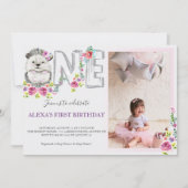 Invitation Bébé Hérisson un anniversaire (Devant)