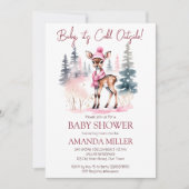 Invitation Bébé il fait froid à l'extérieur baby shower bébé (Devant)