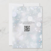 Invitation Bébé il fait froid à l'extérieur Code QR Baby Show (Dos)