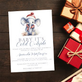 Invitation Bébé il fait froid à l'extérieur de la douche de N