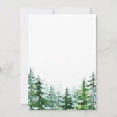 Invitation Bébé il fait froid à l'extérieur de l'invitation d (Dos)