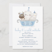 Invitation Bébé Il fait froid à l'extérieur du Baby shower (Devant)
