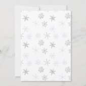 Invitation Bébé Il fait froid à l'extérieur du Baby shower (Dos)