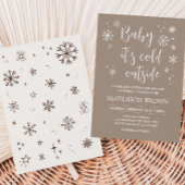Invitation Bébé Il fait froid à l'extérieur du Baby shower