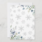 Invitation Bébé Il fait froid à l'extérieur du Baby shower (Dos)