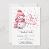 Invitation Bébé Il fait froid à l'extérieur du Baby shower d' (Devant)