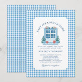 Invitation Bébé Il fait froid à l'extérieur du Baby shower d' (Devant / Derrière)