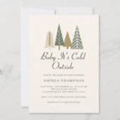 Invitation Bébé Il fait froid à l'extérieur du Baby shower d' (Devant)