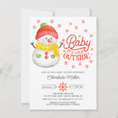 Invitation Bébé Il fait froid à l'extérieur du Baby shower d' (Devant)