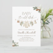 Invitation Bébé Il fait froid à l'extérieur du Baby shower d' (Debout devant)