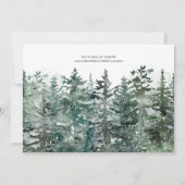 Invitation Bébé il fait froid à l'extérieur du Baby shower d' (Dos)