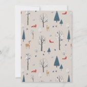 Invitation Bébé Il fait froid à l'extérieur du Baby shower d' (Dos)