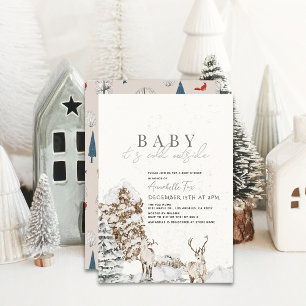Invitation Bébé Il fait froid à l'extérieur du Baby shower d'