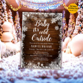 Invitation Bébé il fait froid à l'extérieur du Baby shower d'