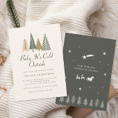 Invitation Bébé Il fait froid à l'extérieur du Baby shower d'