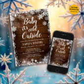 Invitation Bébé il fait froid à l'extérieur du Baby shower d'
