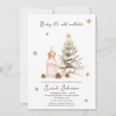 Invitation Bébé il fait froid à l'extérieur du Baby shower d' (Devant)