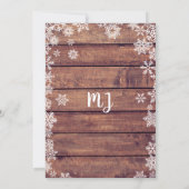 Invitation Bébé Il fait froid à l'extérieur du Baby shower d' (Dos)