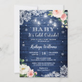 Invitation Bébé Il fait froid à l'extérieur du Baby shower d' (Devant)