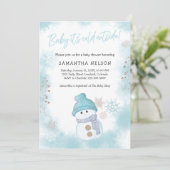 Invitation Bébé Il fait froid à l'extérieur du Baby shower de (Debout devant)