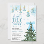 Invitation Bébé Il fait froid à l'extérieur du Baby shower de (Devant)