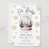 Invitation Bébé Il fait froid à l'extérieur du Baby shower de (Devant)