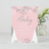 Invitation Bébé Il fait froid à l'extérieur du baby shower de (Debout devant)