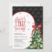 Invitation Bébé Il fait froid à l'extérieur du Baby shower de (Devant)