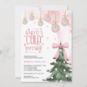 Invitation Bébé Il fait froid à l'extérieur du Baby shower de (Devant)