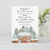 Invitation Bébé il fait froid dehors (Debout devant)