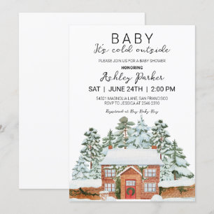 Invitation Bébé il fait froid dehors