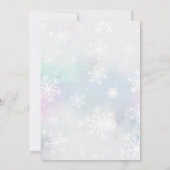 Invitation Bébé il fait froid dehors (Dos)