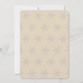 Invitation Bébé Il fait froid dehors à l'extérieur de Beanie  (Dos)