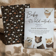 Bébé il fait froid dehors Animaux de la forêt Baby