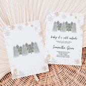 Invitation Bébé il fait froid dehors Baby Shower