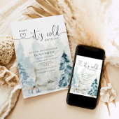 Invitation Bébé il fait froid dehors baby shower